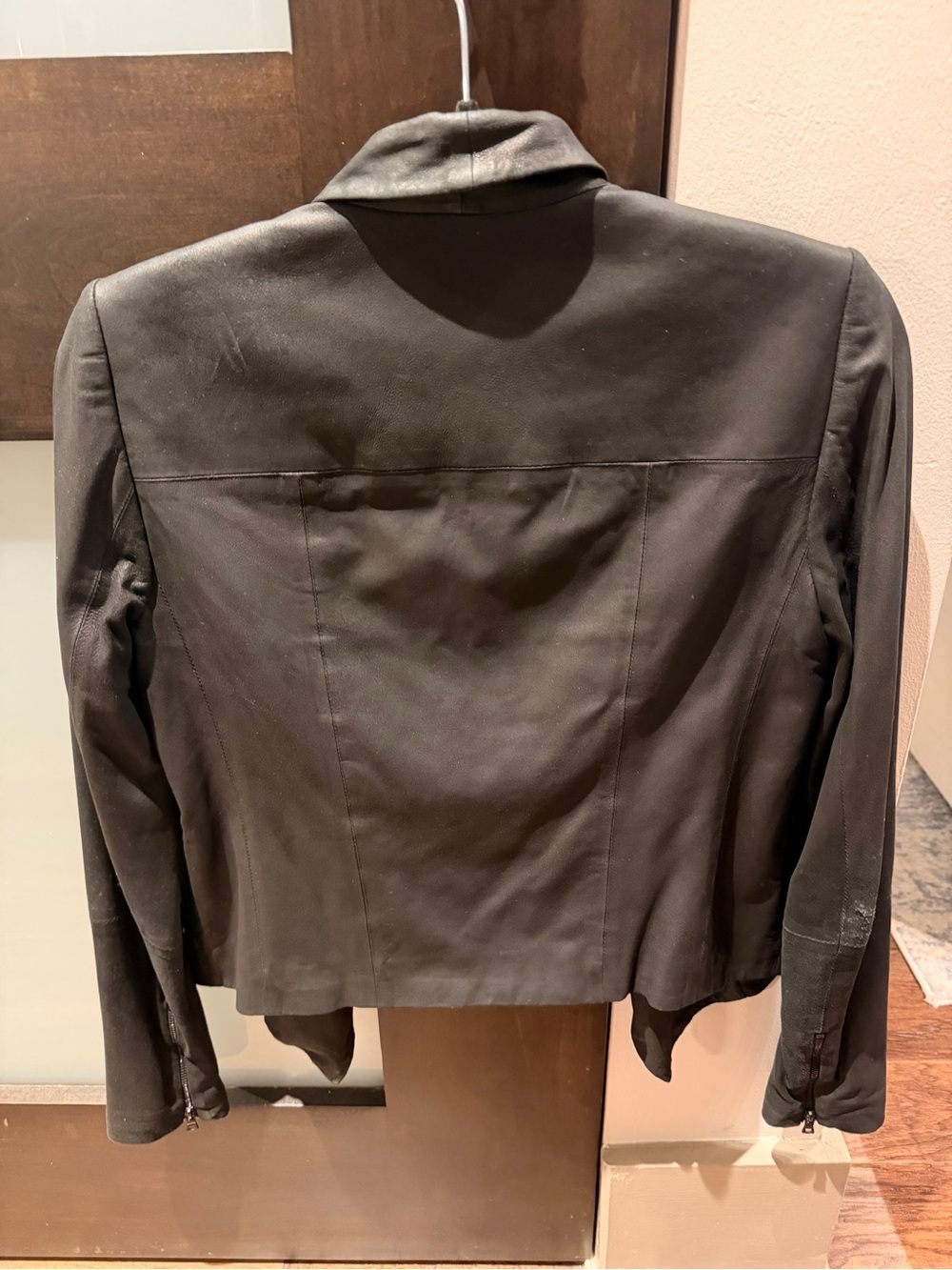 Alice + Olivia Black Leather Jacket - Picture 2 of 4